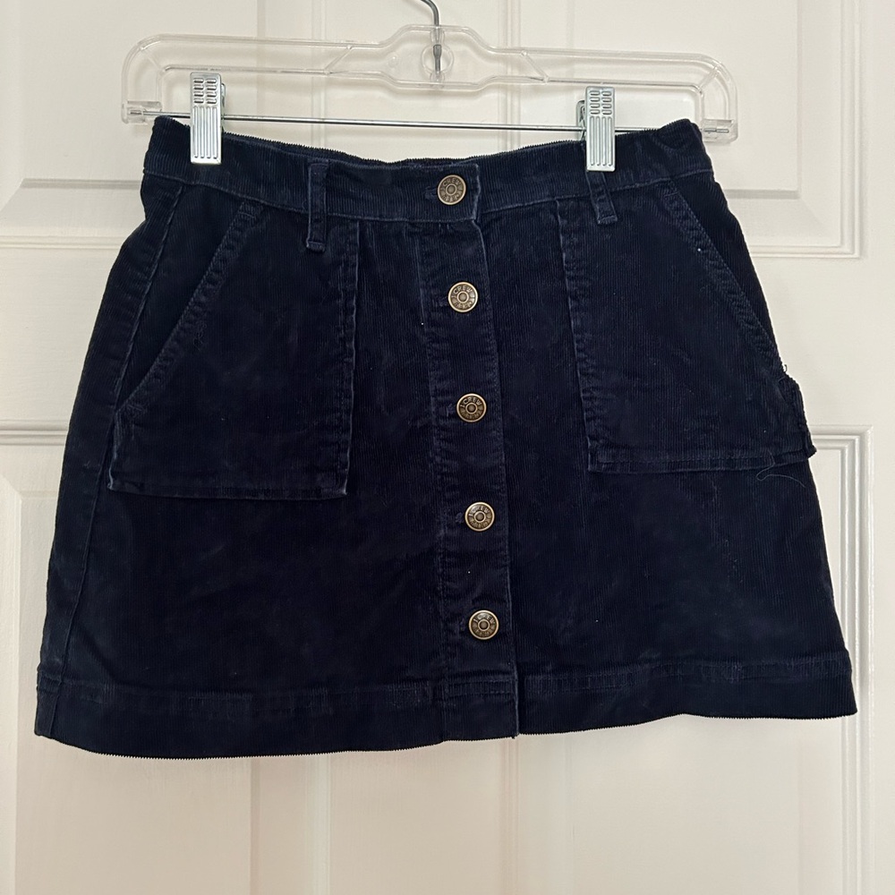 Crewcuts Navy Corduroy Skirt